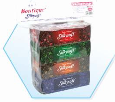 SOFT FACE TISSUES 02_Facial Tissue BTQ Silky Soft FT 100 - 4x1
